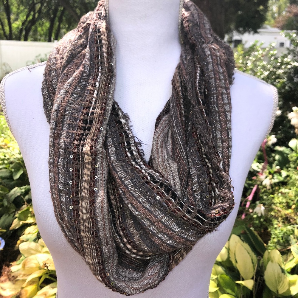 Sequined Infinity Scarf